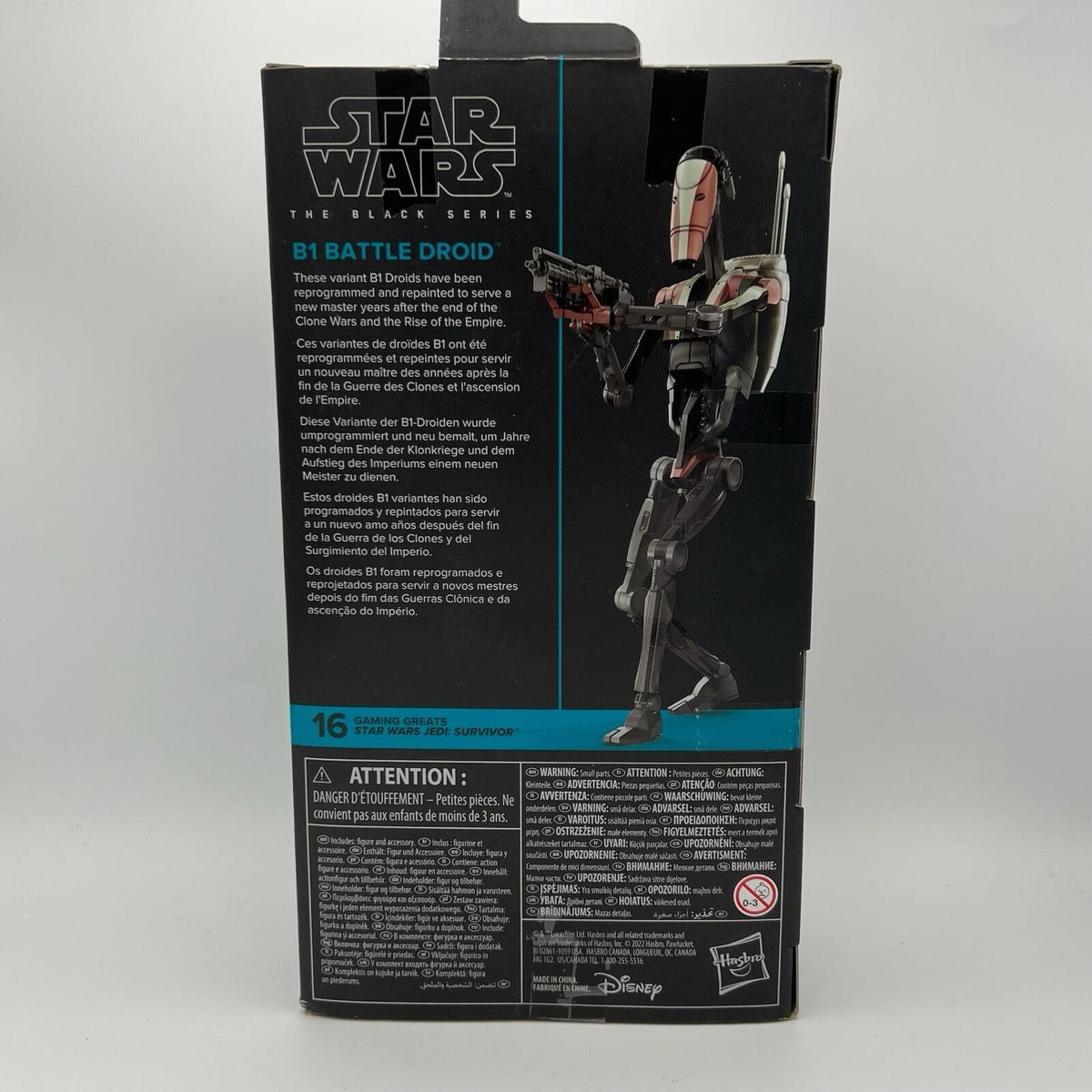 Star Wars Black Series B1 Battle Droid Jedi Survivor 6" Figure Gaming Greats