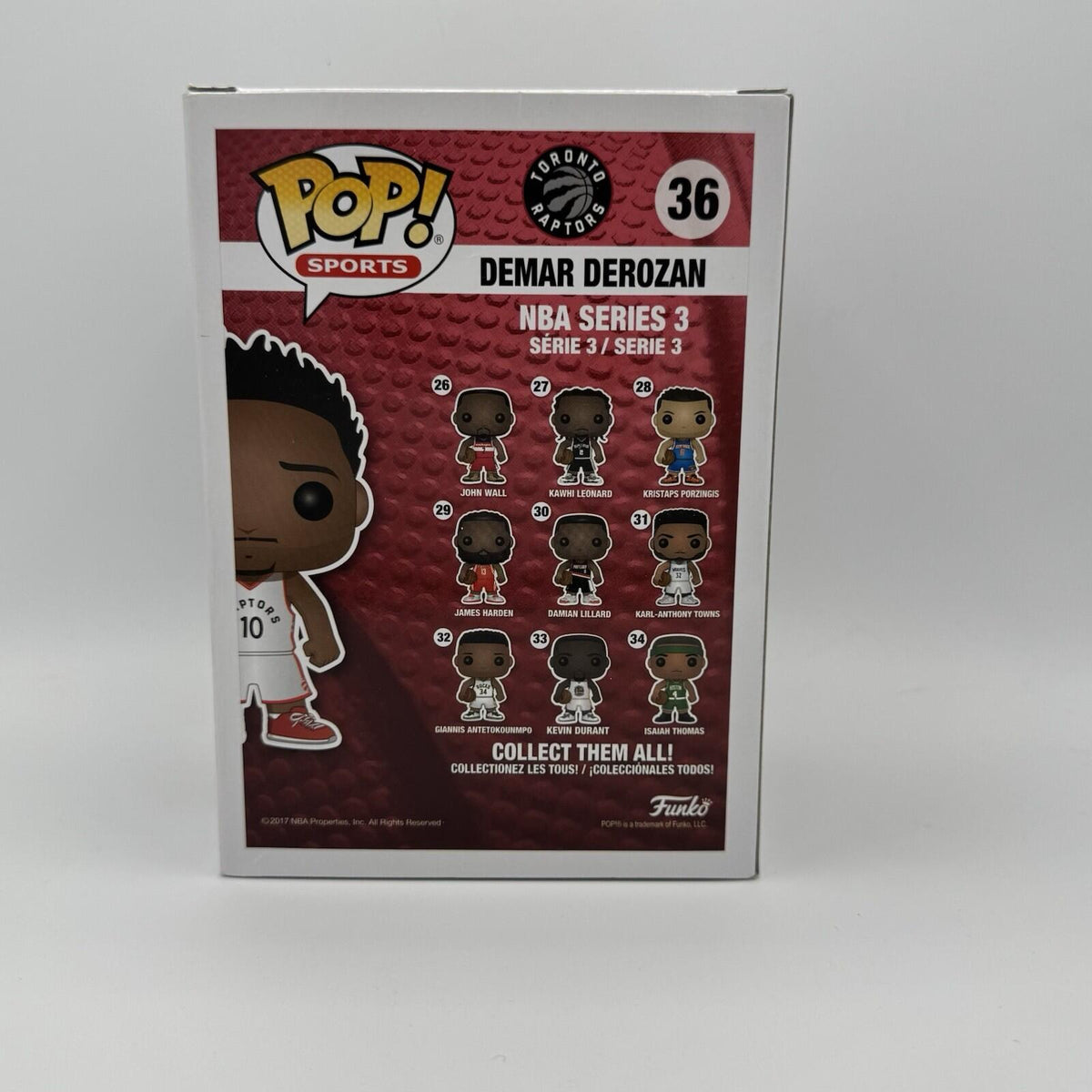 Funko Pop! Vinyl: Demar DeRozan - Canada (Exclusive) #36 W Plastic Protector