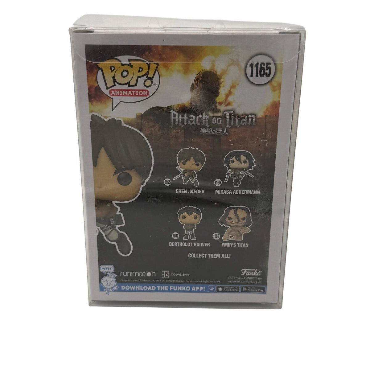 Yuki Kaji signed Eren Jaeger 1165 Funko Pop Attack on Titan