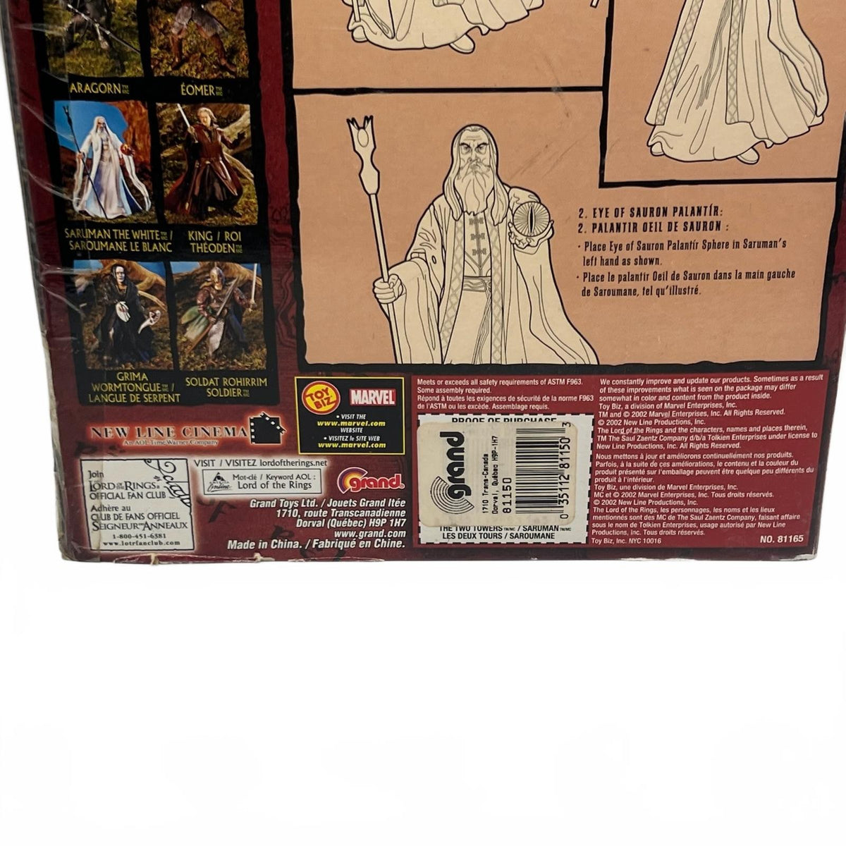 Lord of The Rings Toybiz Saruman the White (The Two Towers) 6” Action Figure