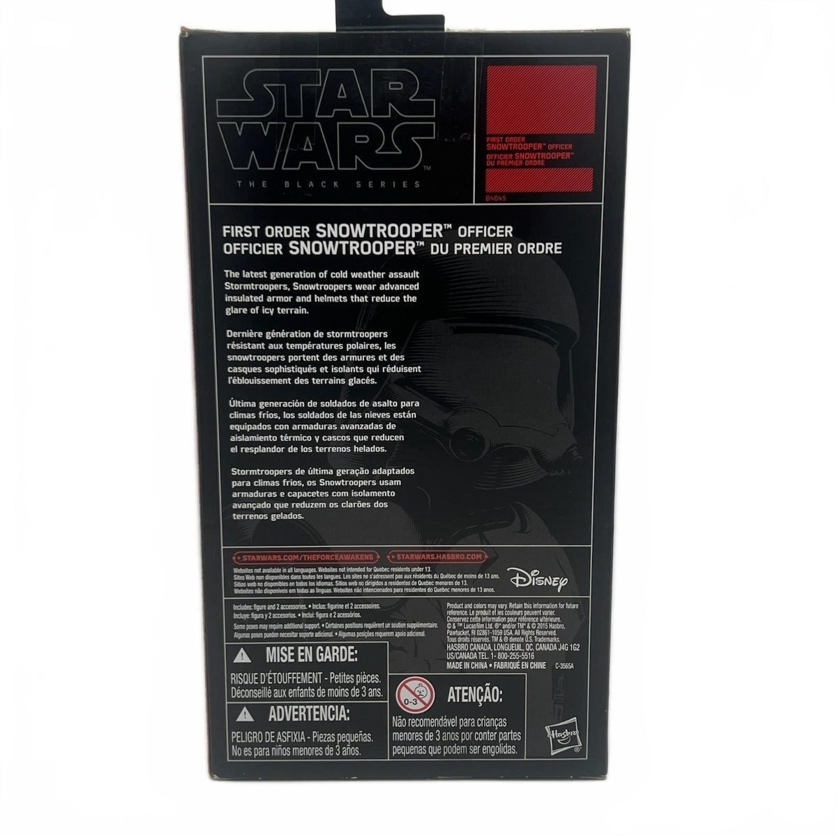 Hasbro Star Wars Black Series First Order Snow Trooper Officer 6” Action Figure