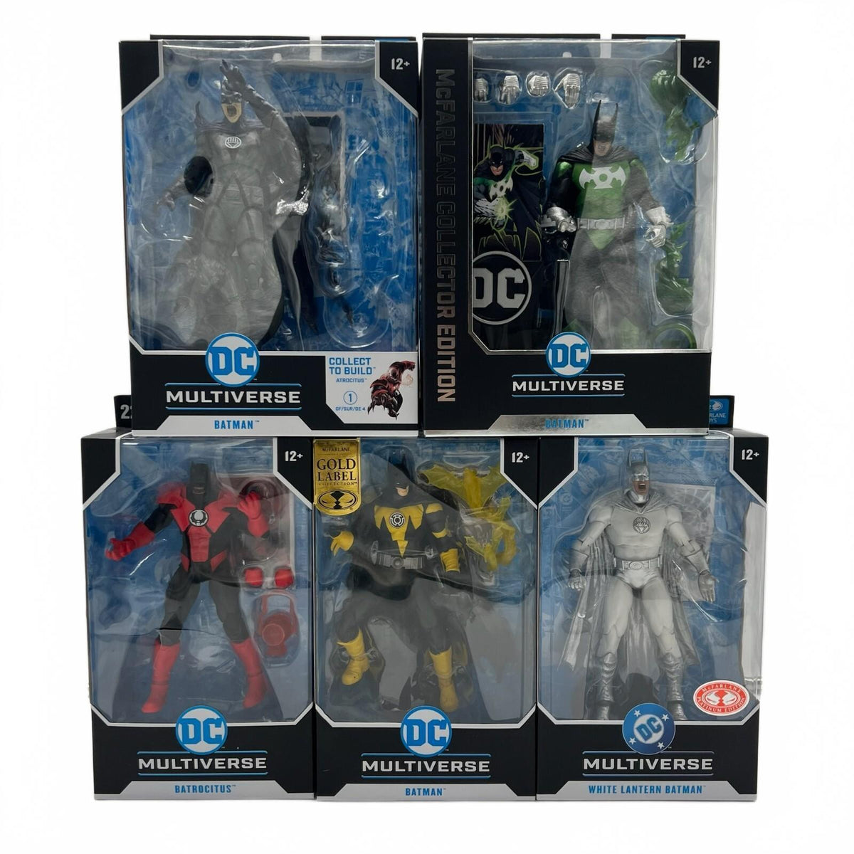 DC McFarlane Lantern Batman Lot of 5 7” Action Figures