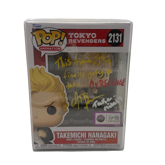 Takemichi Hanagaki 2131 Tokyo Revengers Funko Pop Signed AJ Beckles w JSA Cert