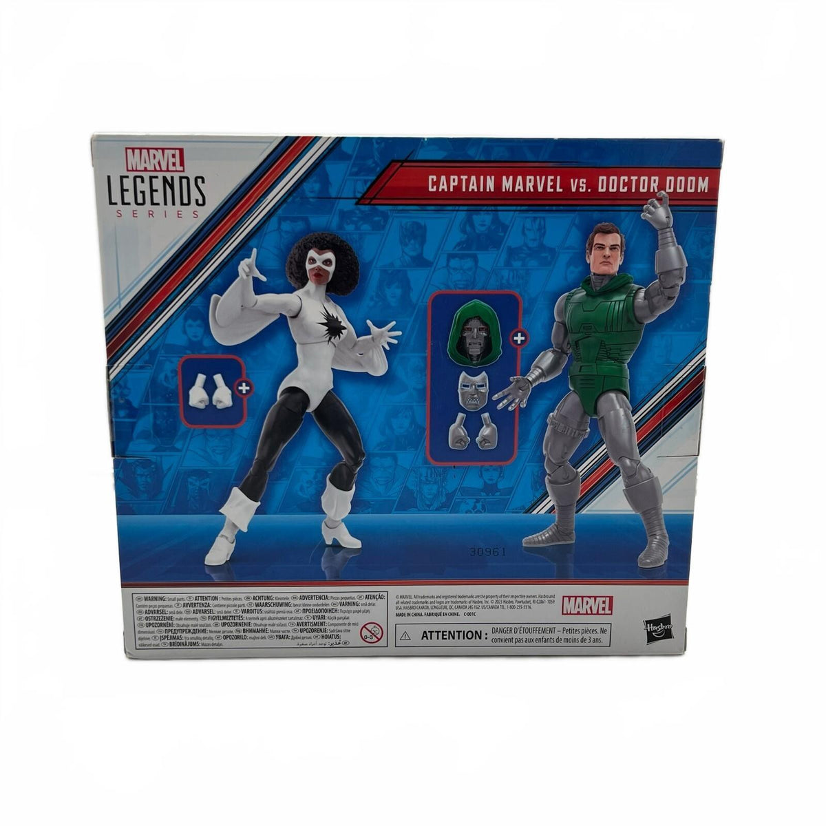 Marvel Legends Captain Marvel Vs. Doctor Doom 6” Action Figures