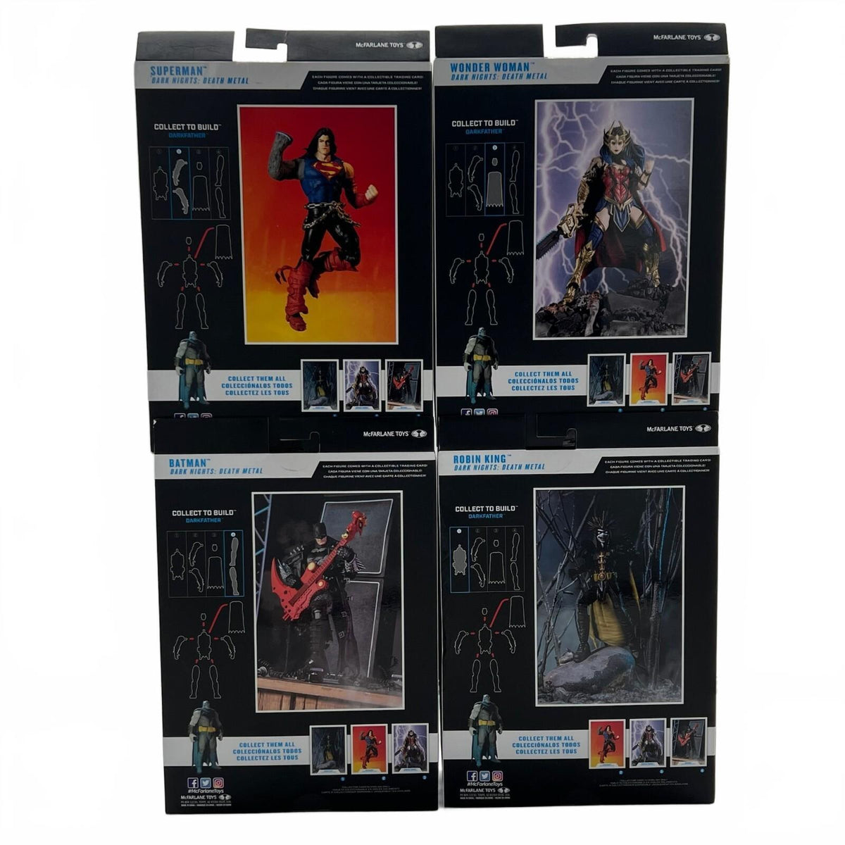 DC McFarlane Batman Dark Knights: Death Metal Lot of 4 7” Action Figures