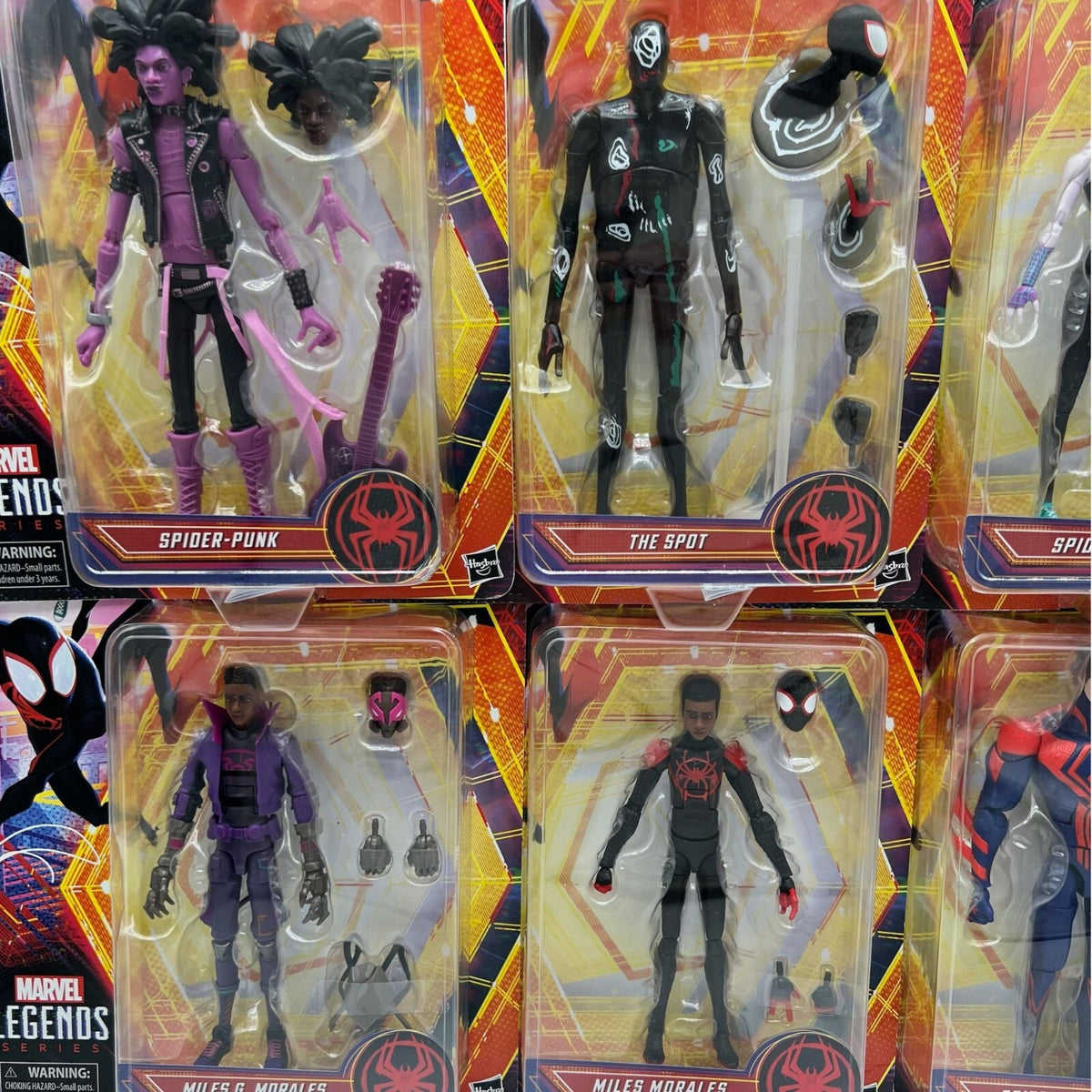 Marvel Legends Spider-Man: Across the Spider-Verse Lot of 8 6” Action Figures