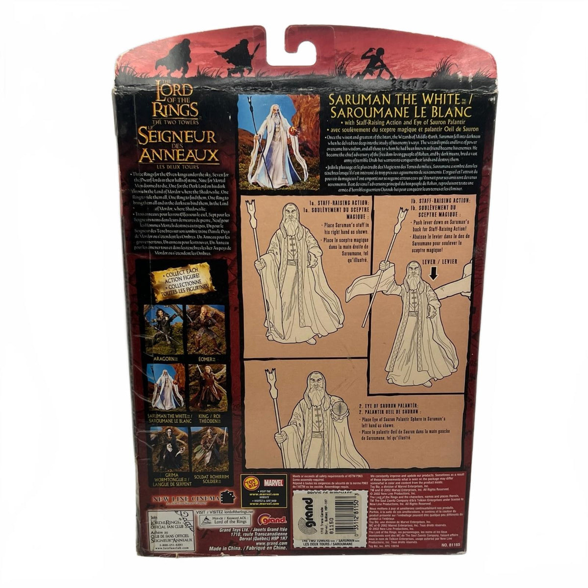Lord of The Rings Toybiz Saruman the White (The Two Towers) 6” Action Figure