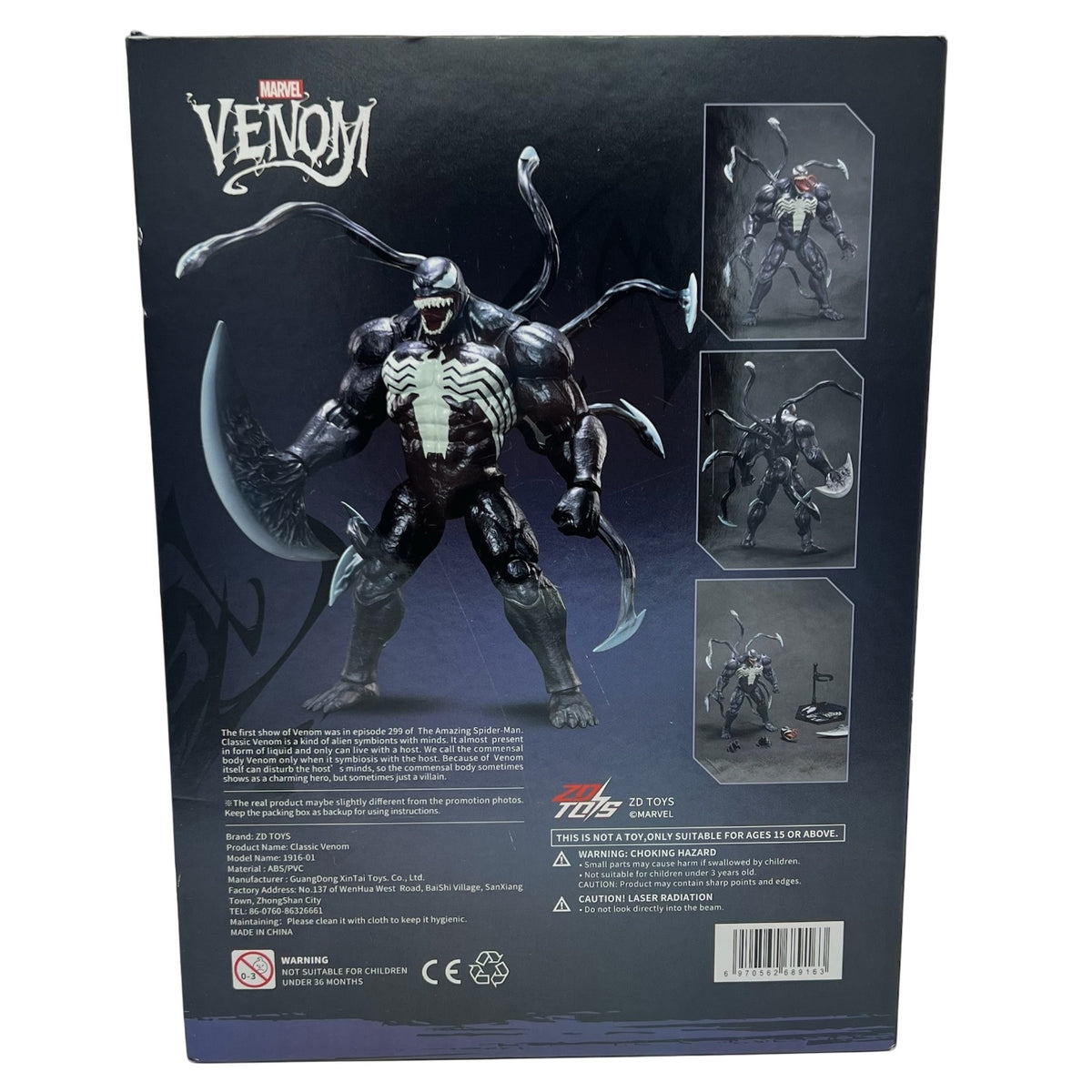 ZD Toys Marvel Venom Action Figure 1/10 Scale Action Figure
