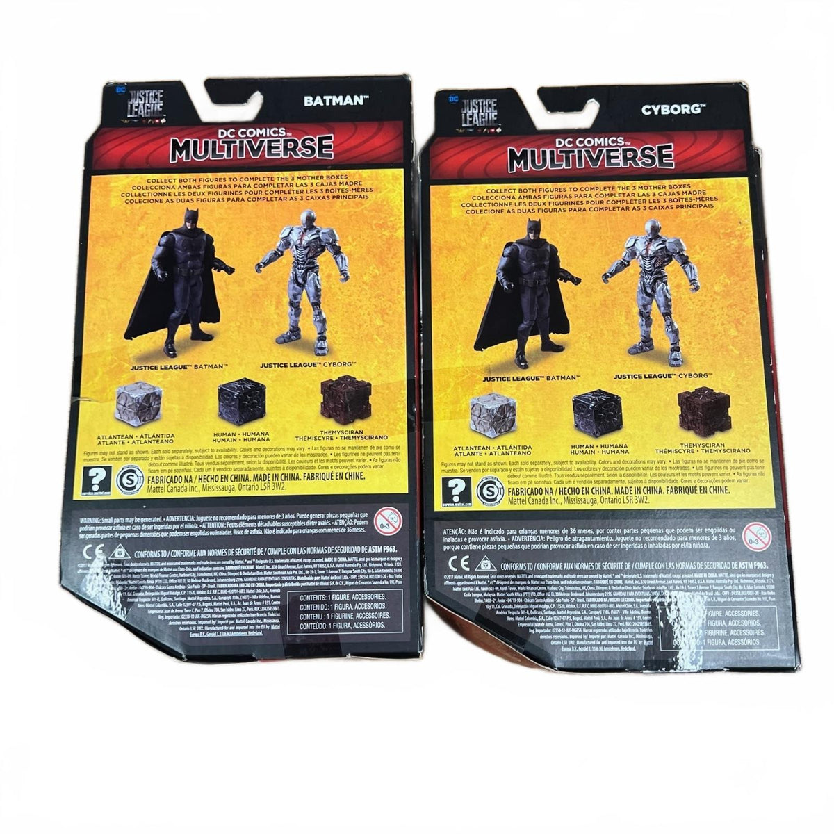 DC Multiverse Batman and Cyborg (Motherbox BAF) 6” Action Figures