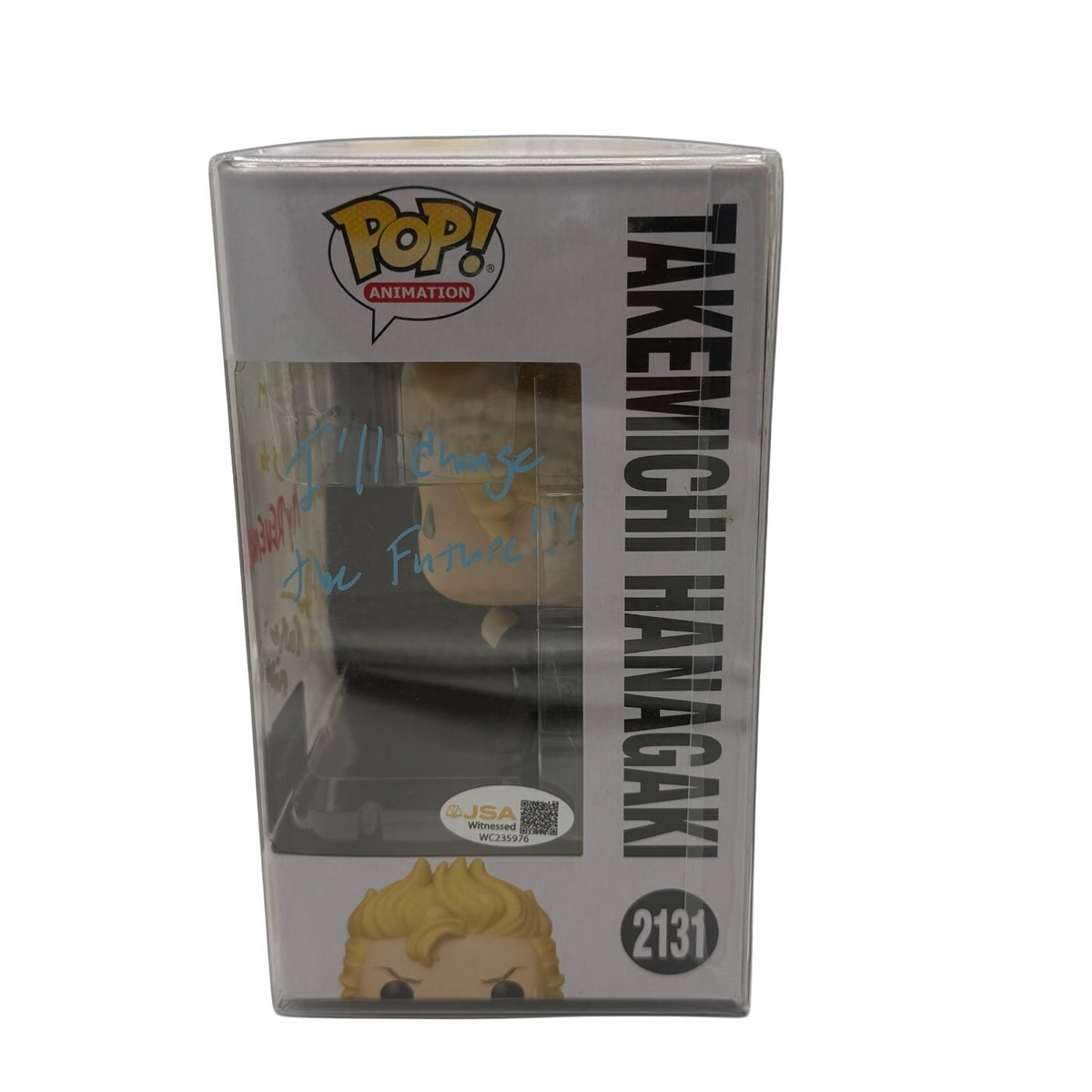 Takemichi Hanagaki 2131 Tokyo Revengers Funko Pop Signed AJ Beckles w JSA Cert