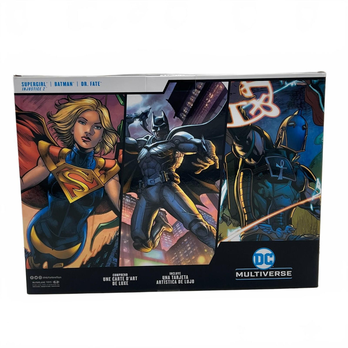 DC McFarlane Injustice 2 Supergirl Batman Dr. Fate 3 Pack 7” Action Figures
