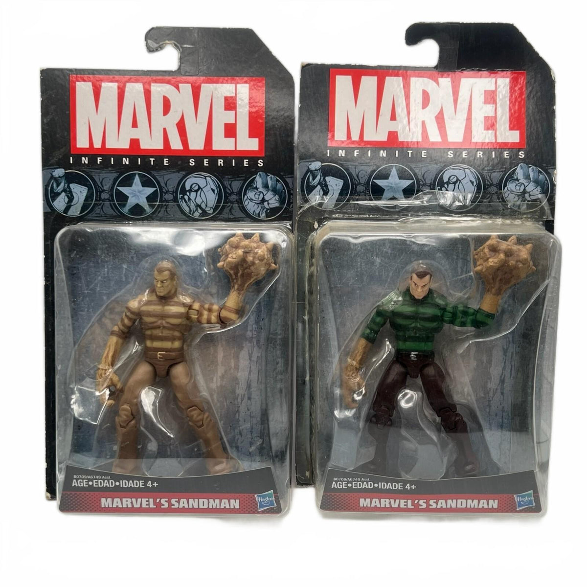 Hasbro Marvel Infinite Series Sandman Lot of 2 3.75” Action Figures