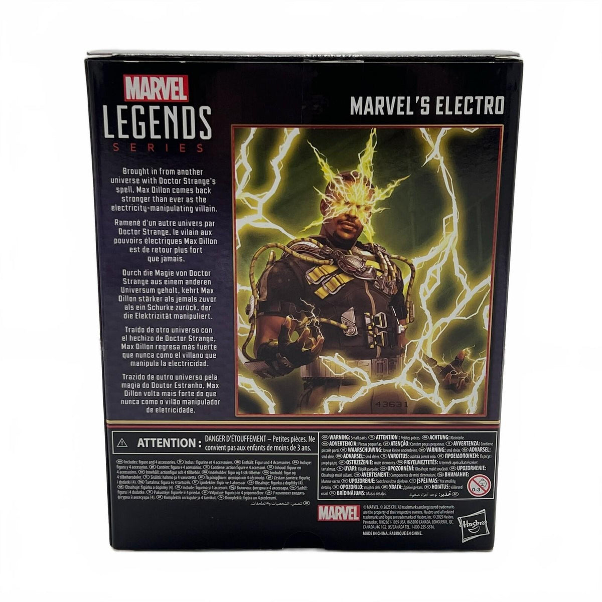 Marvel Legends Electro (Spider-Man: No Way Home) 6” Action Figure