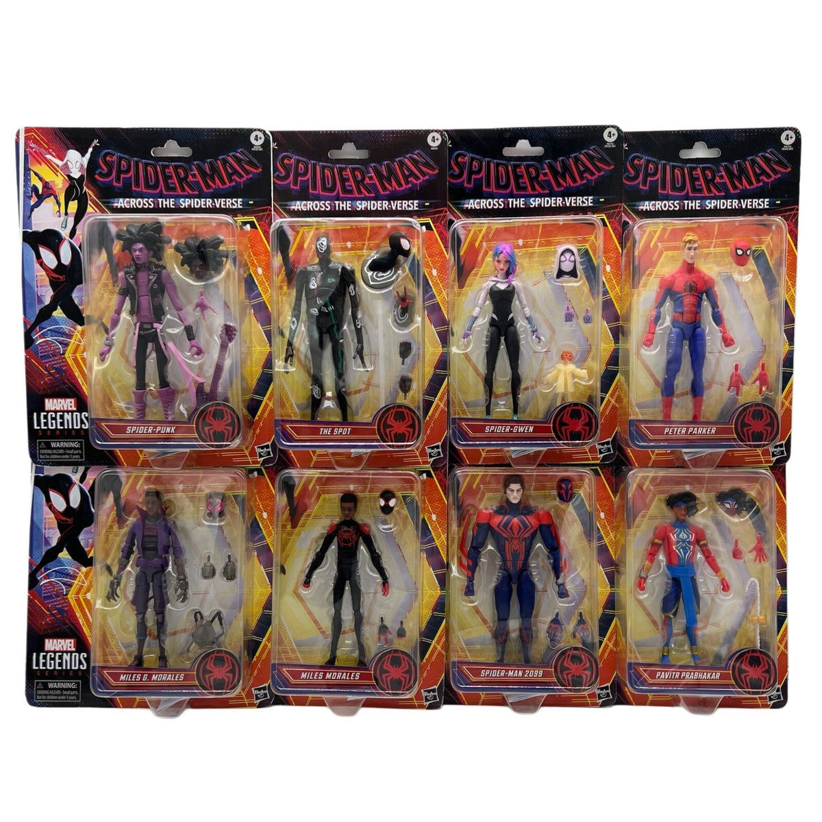 Marvel Legends Spider-Man: Across the Spider-Verse Lot of 8 6” Action Figures
