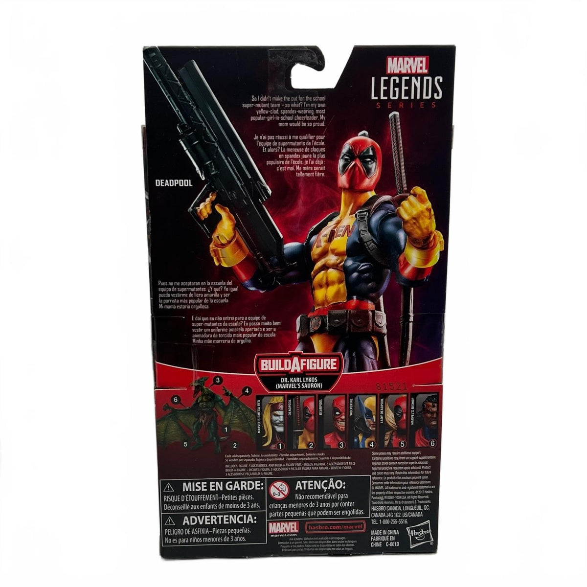 Marvel Legends Deadpool (Sauron BAF) 6” Action Figure