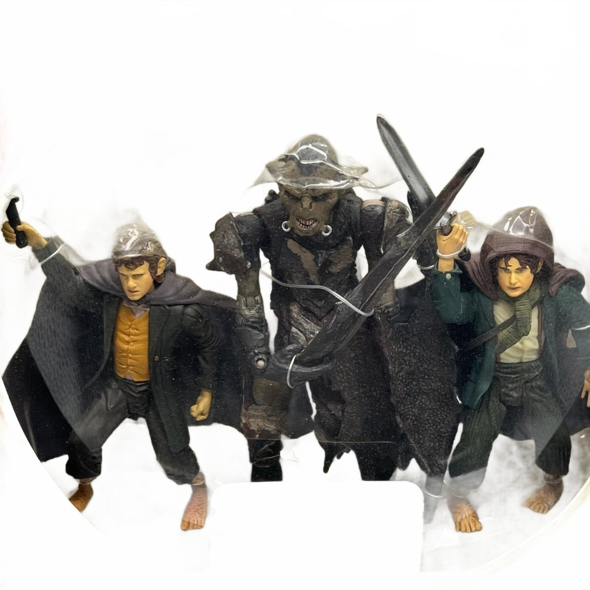 Lord of The Rings Toybiz Merry, Pippin and Moria Orc (The Fellowship) 6” Action Figure