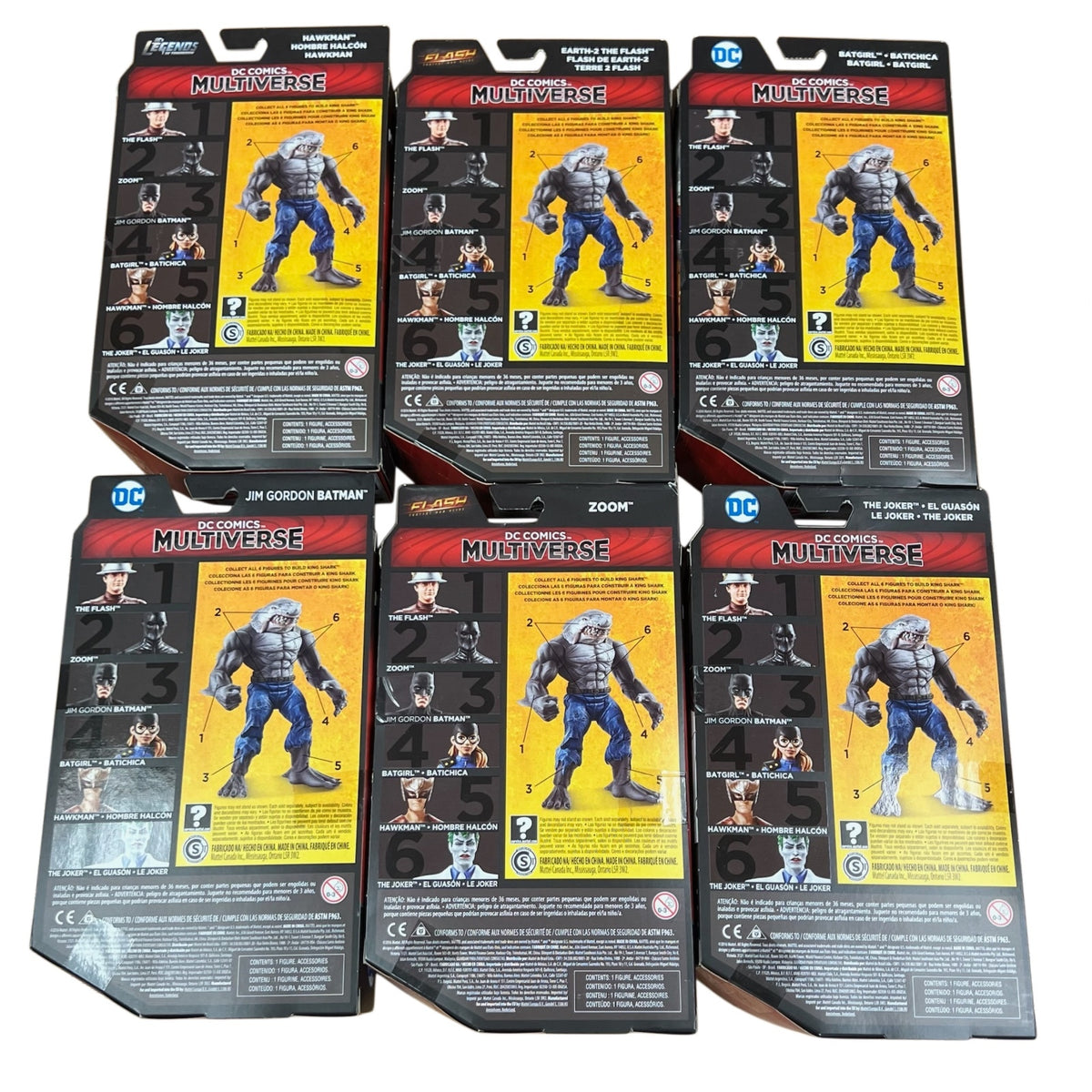 DC Multiverse King Shark BAF Lot 6” Action Figure