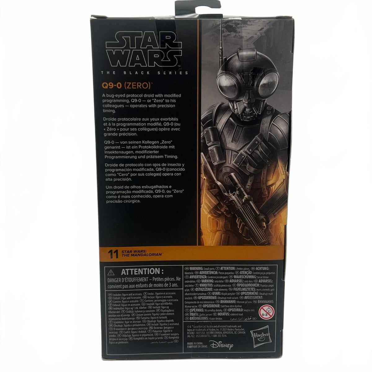 Star Wars Black Series Q9-0 (ZERO) 6” Action Figure The Mandalorian