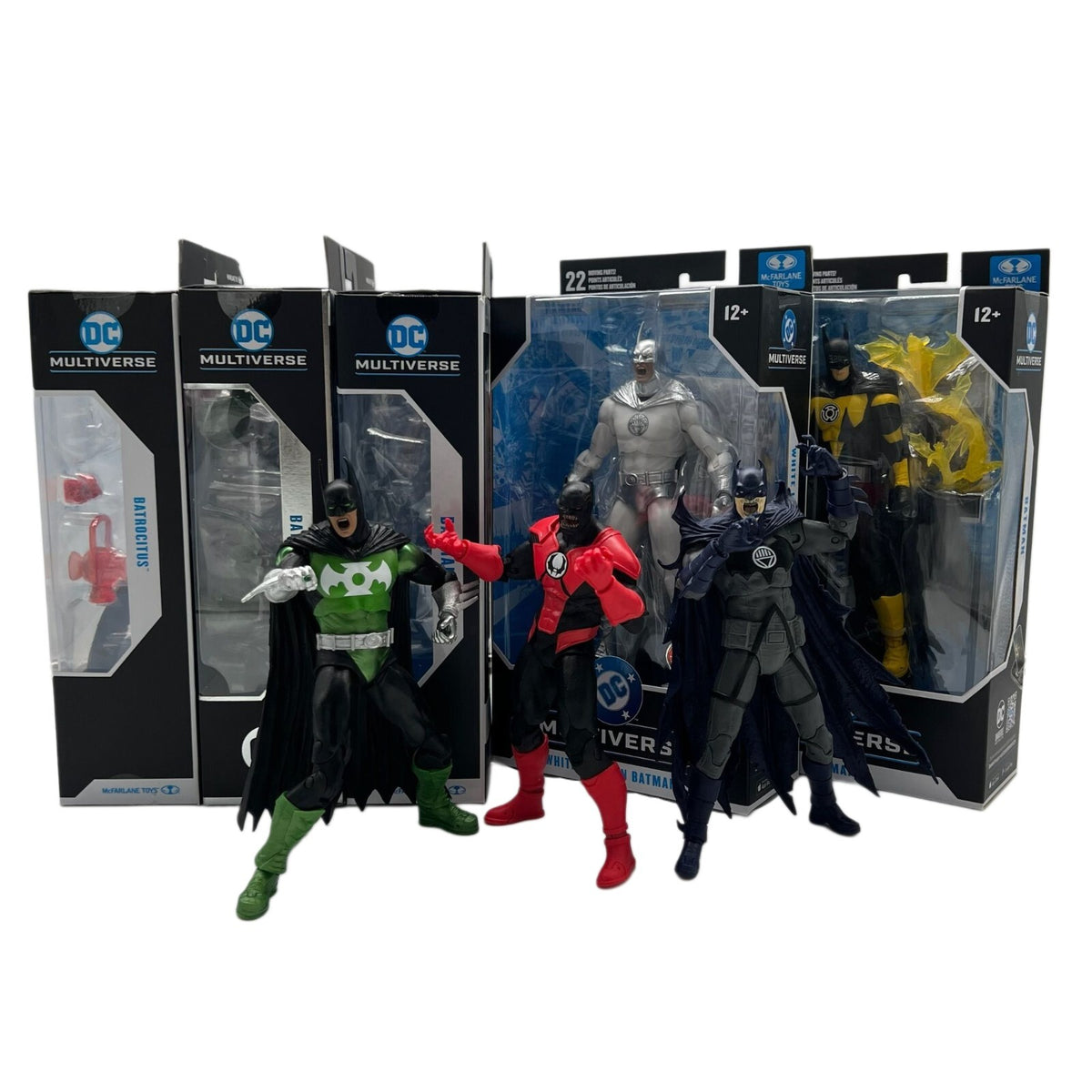 DC McFarlane Lantern Batman Lot of 5 7” Action Figures