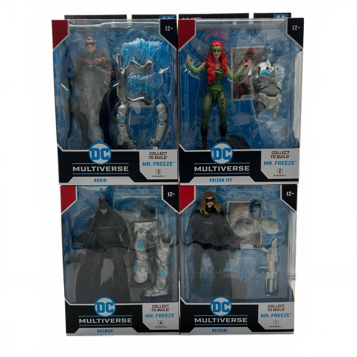 DC McFarlane Batman & Robin Lot of 4 7” Action Figures Mr. Freeze BAF