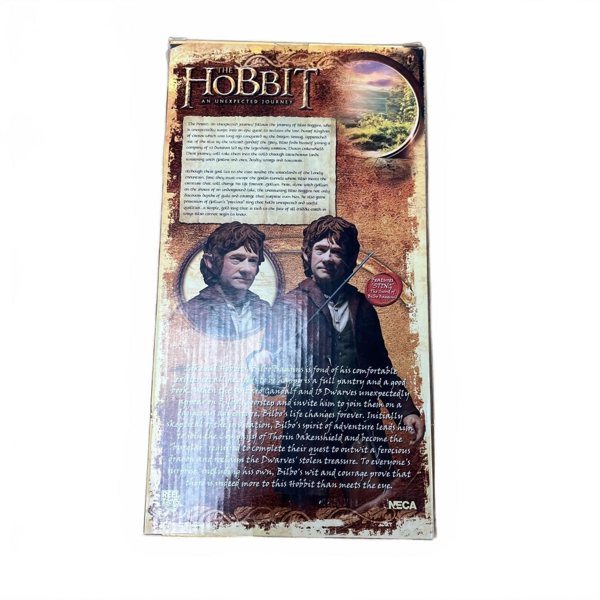 Lord of The Rings Neca Bilbo Baggins (The Hobbit) 1:4 Scale Action Figure
