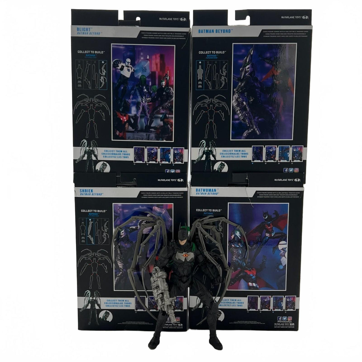 DC McFarlane Batman Beyond Lot of 4 7” Action Figure Futures End BAF