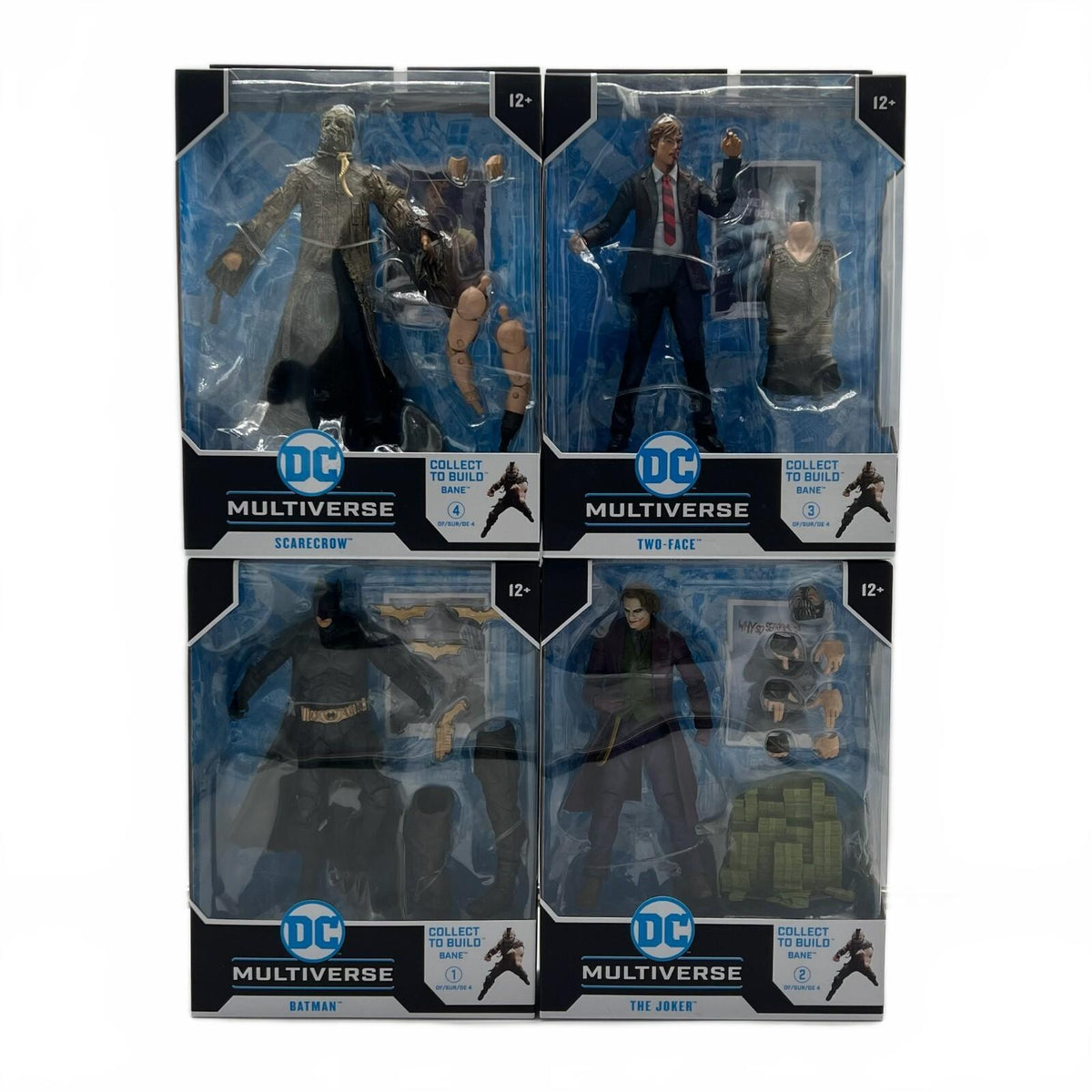 DC McFarlane Batman (The Dark Knight Trilogy) Lot of 4 7” Action Figures Bane BAF