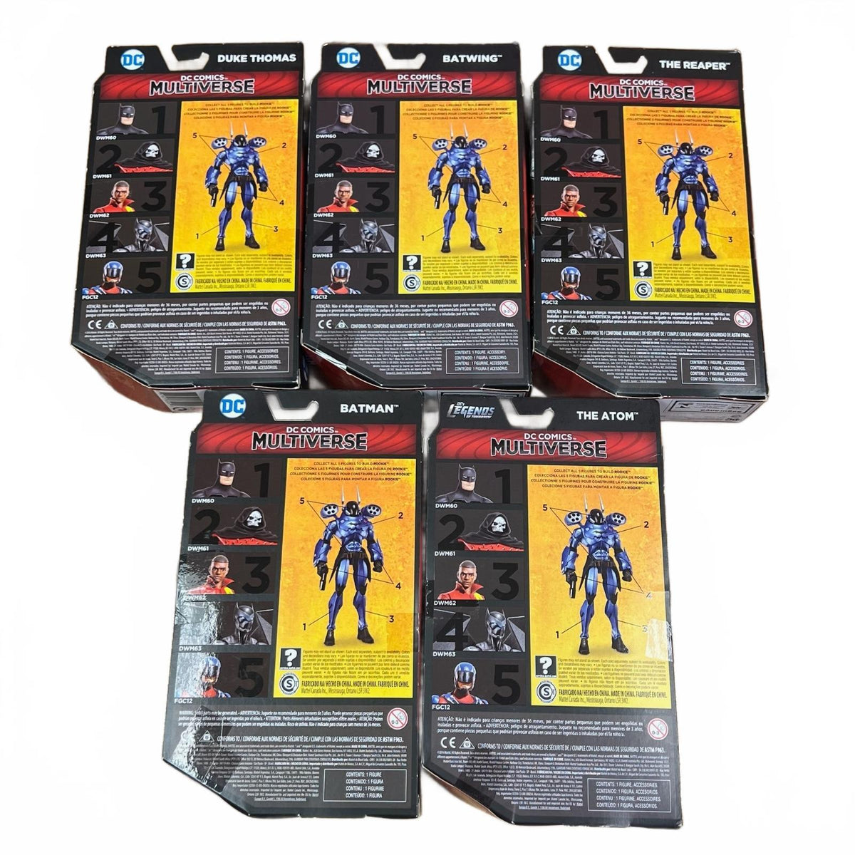 DC Multiverse Rookie BAF Lot of 6” Action Figures