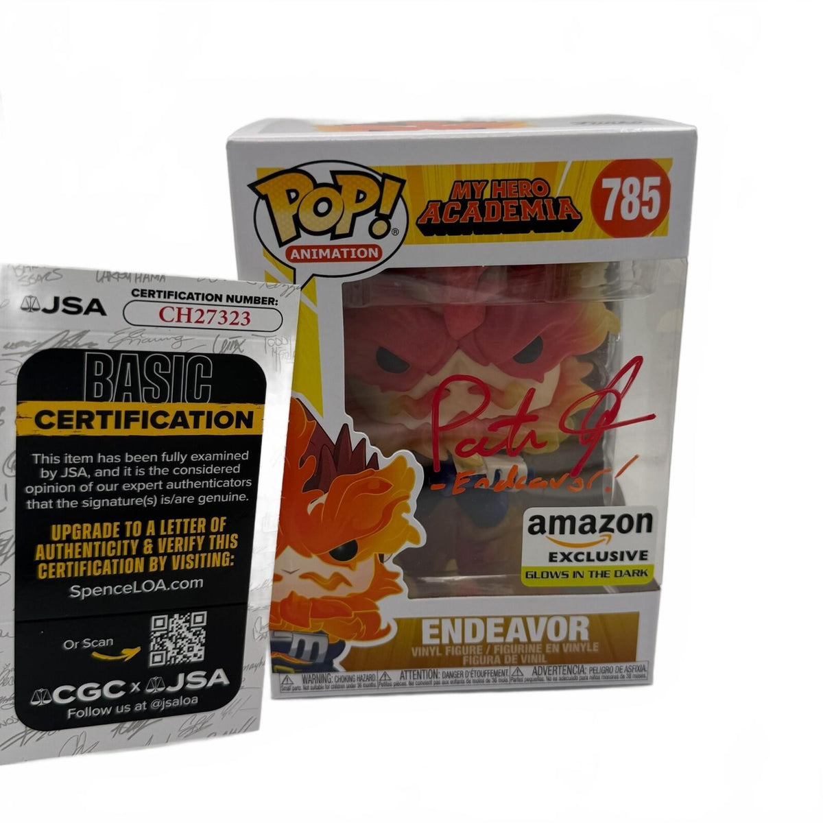 My Hero Academia Endeavor Signed Funko Pop EVA