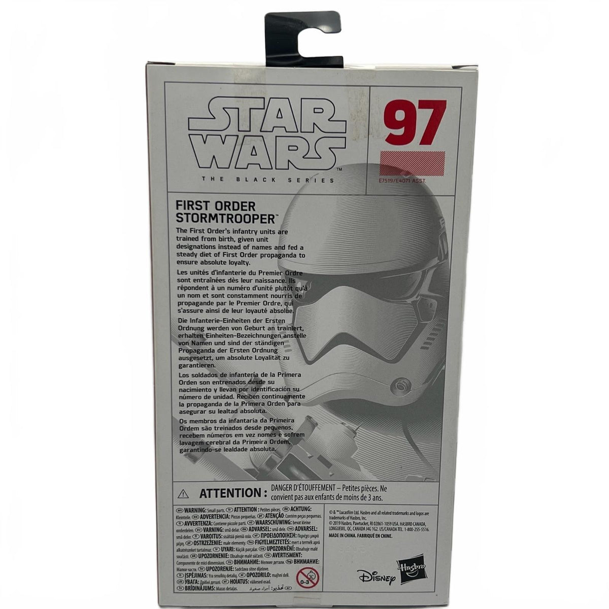 Star Wars Black Series First Order Stormtrooper 6” Action Figure #97