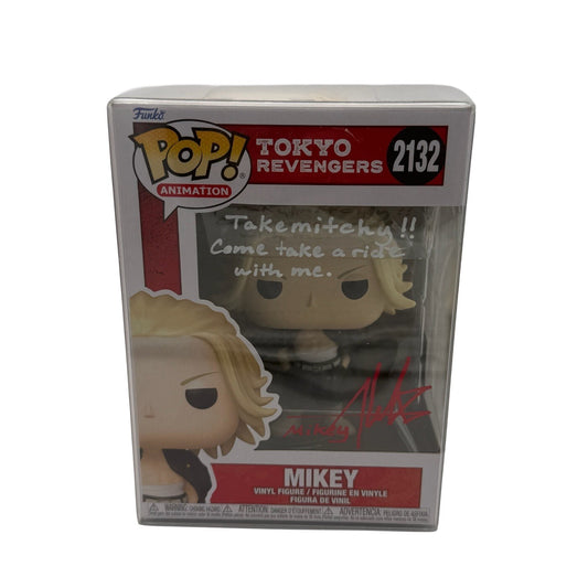 Tokyo Revengers Mikey Funko Pop! Vinyl #2132 Signed & Quoted Aleks Le w Cert