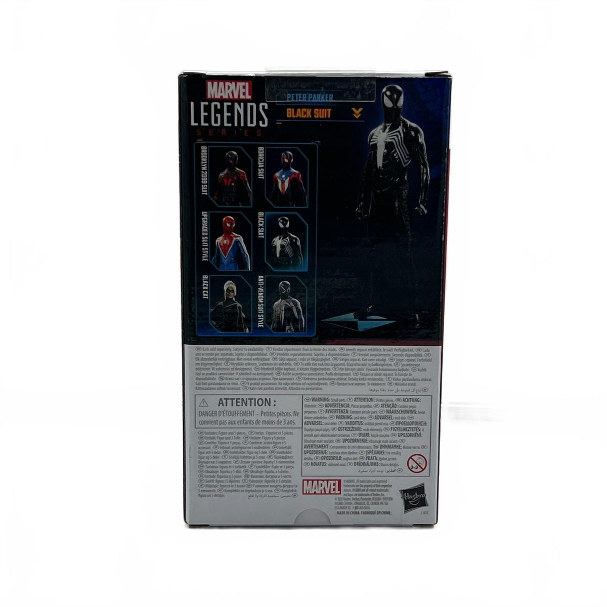 Marvel Legends Spider-Man PS5 Peter Parker Symbiote Black Suit 6” Action Figure
