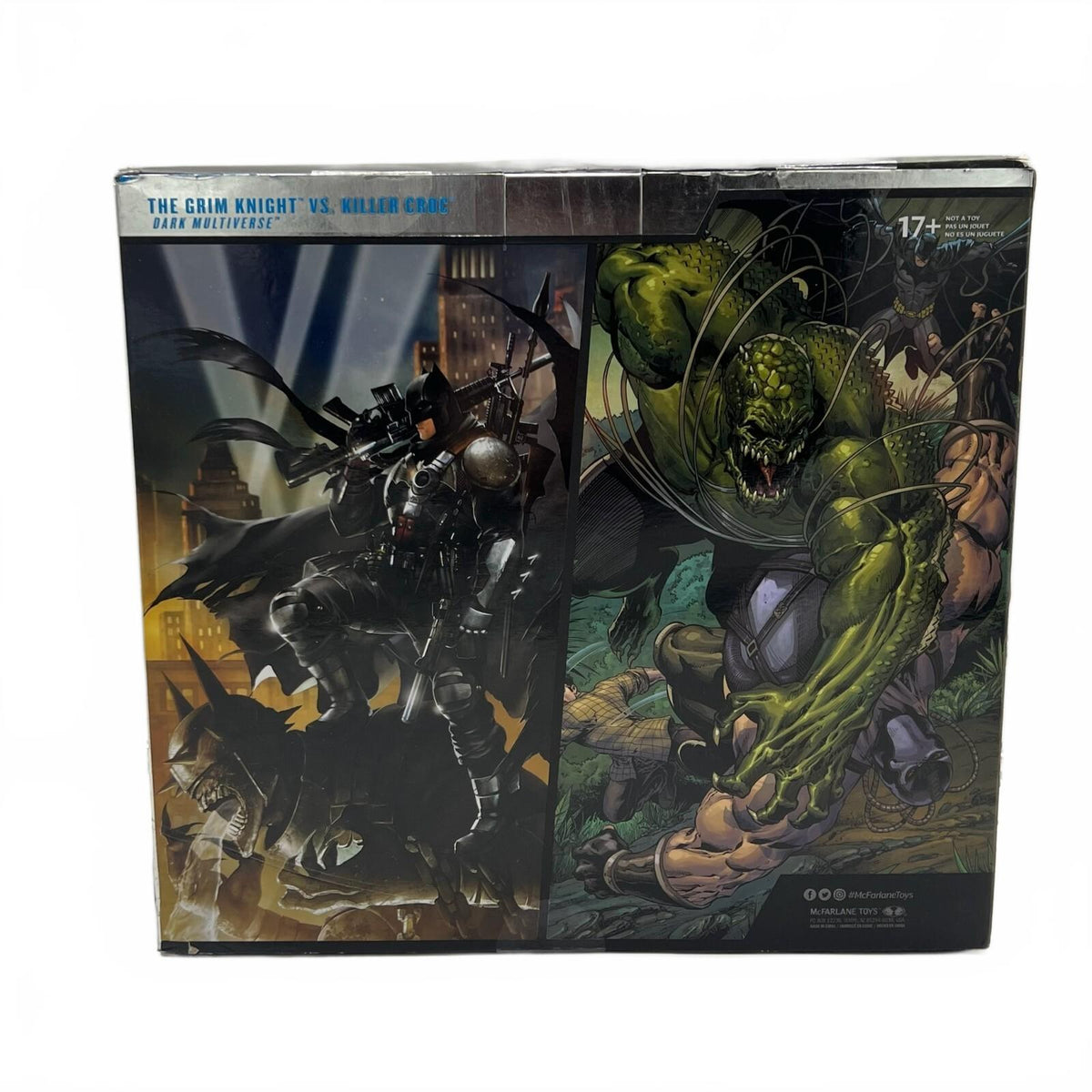 DC McFarlane The Grim Knight (Batman) Vs. Killer Croc 2 Pack 7” Action Figures