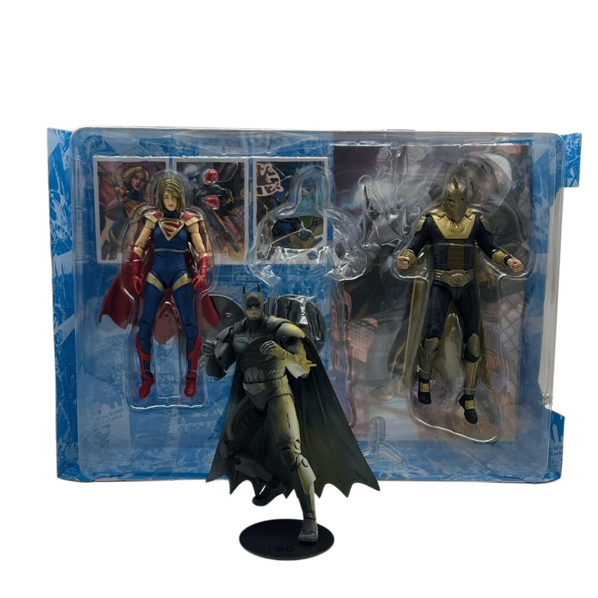 DC McFarlane Injustice 2 Supergirl Batman Dr. Fate 3 Pack 7” Action Figures