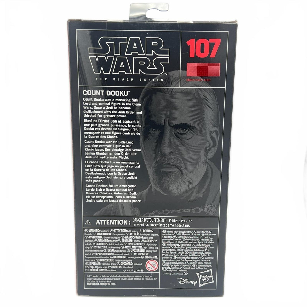 Star Wars Black Series Count Dooku 6” Action Figure #107