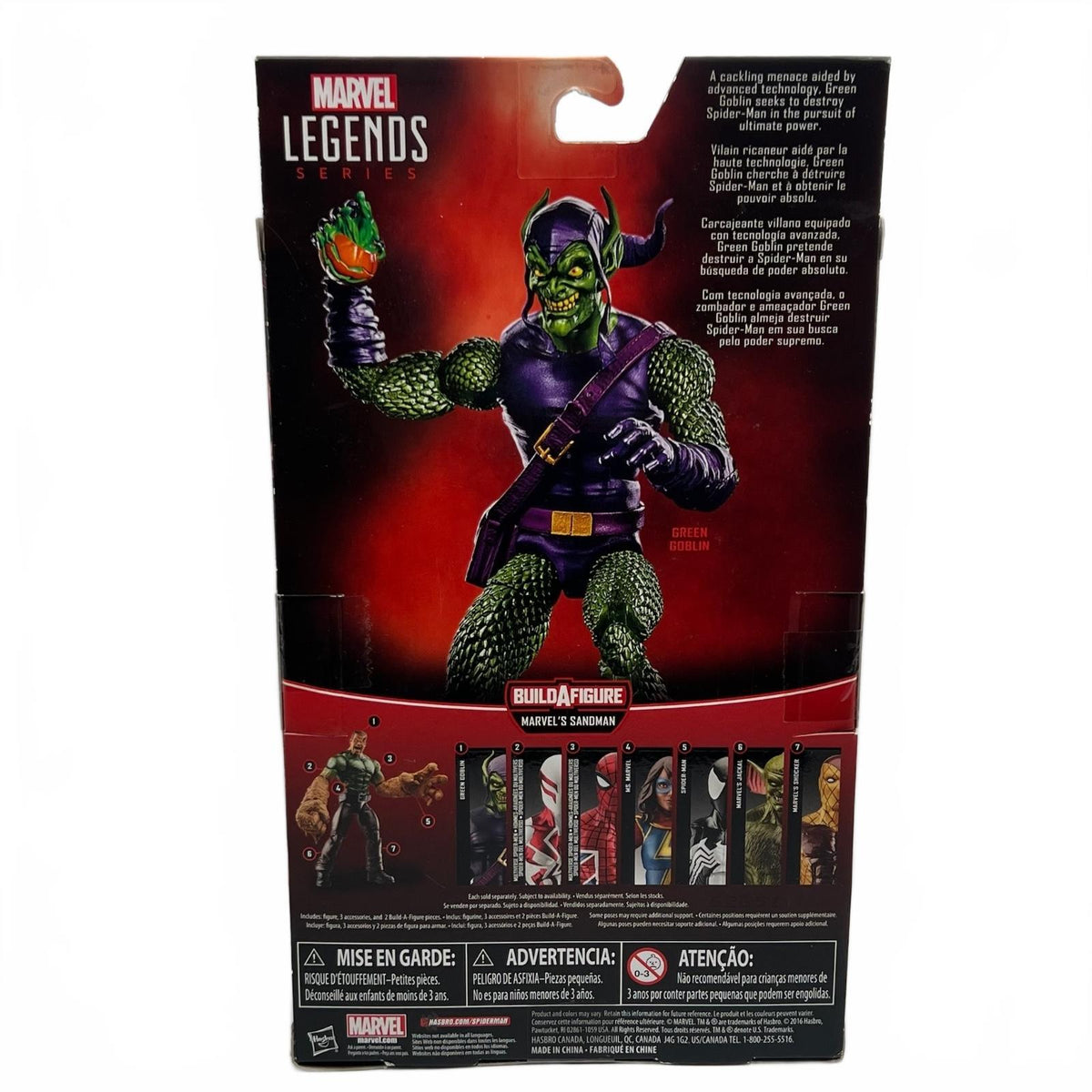 Marvel Legends Green Goblin (Sandman BAF) 6” Action Figure