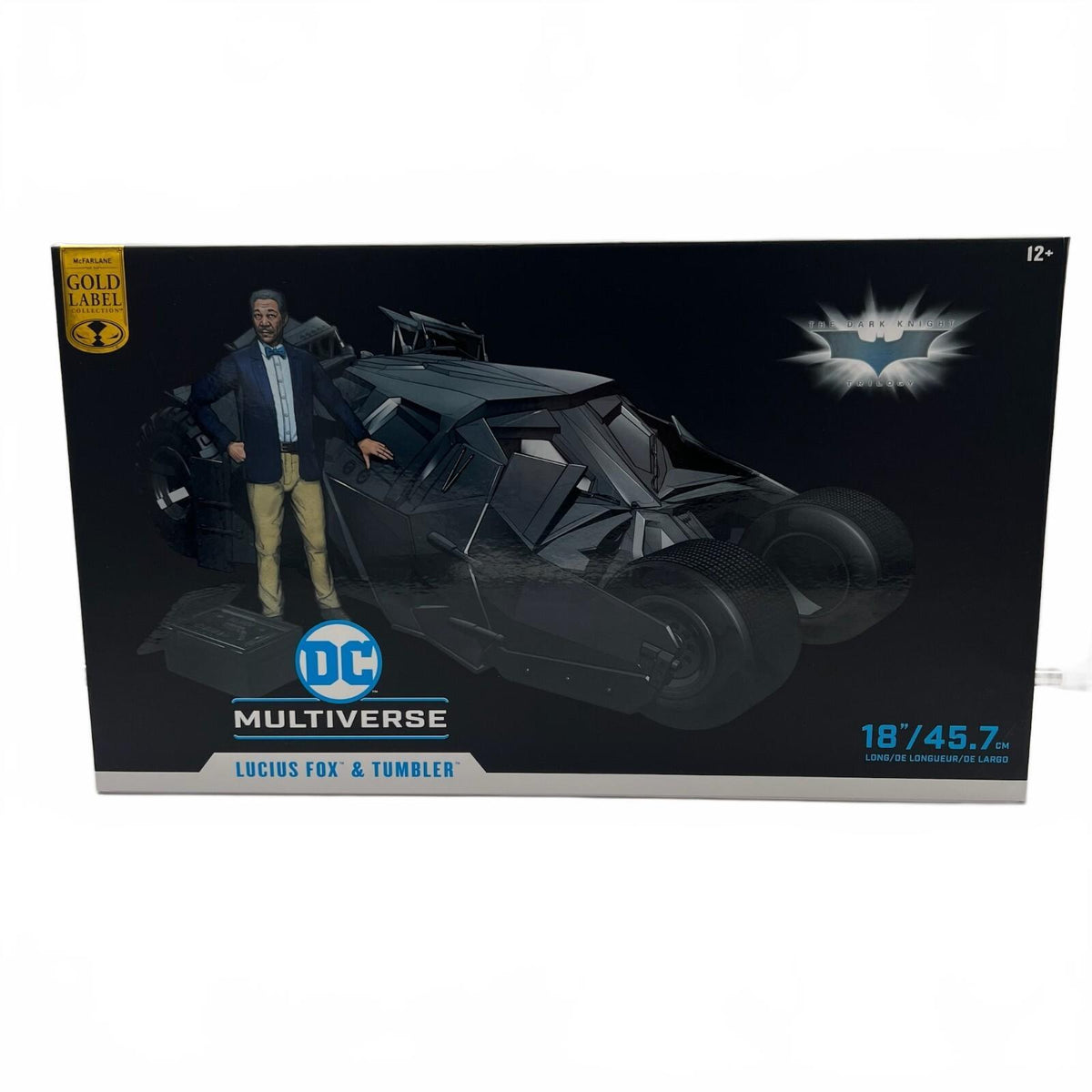 DC McFarlane Batman Tumbler (Dark Knight) With Lucius Fox 7" Action Figure