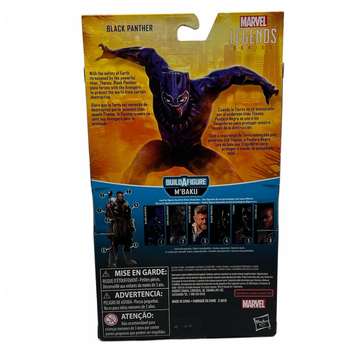 Marvel Legends Black Panther (M’Baku BAF) 6”  Action Figure