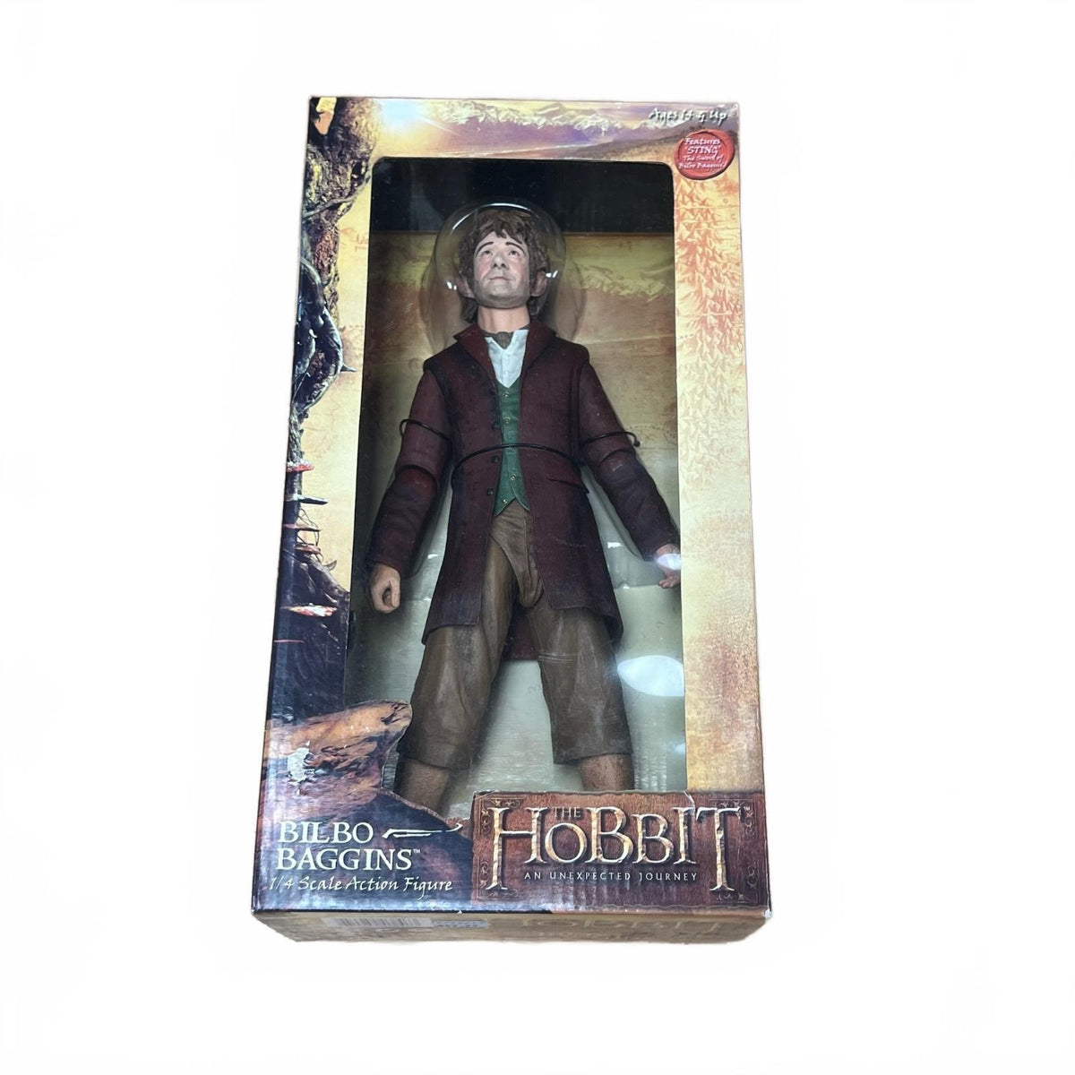 Lord of The Rings Neca Bilbo Baggins (The Hobbit) 1:4 Scale Action Figure