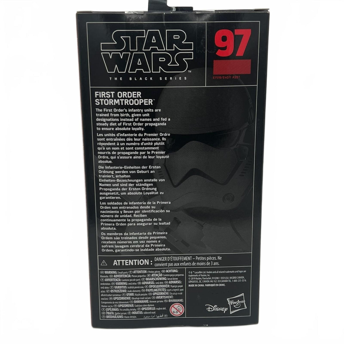 Star Wars Black Series #97 First Order Stormtrooper 6” Action Figure