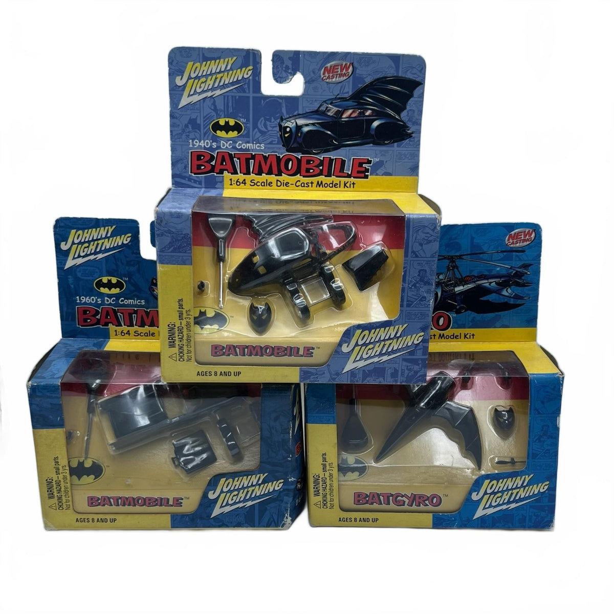 DC Johnny Lightning Batman Vehicle Lot of 1:64 Diecast Miniatures