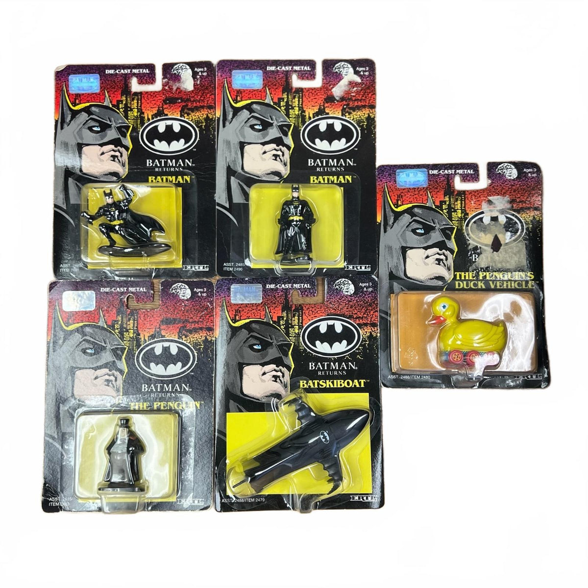 DC ERTL Batman Returns Lot of Diecast Miniatures