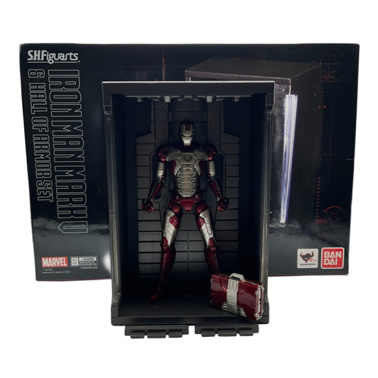 S.H Figuarts Iron Man Mark V & Hall of Armor Set Bandai 6" Action Figure