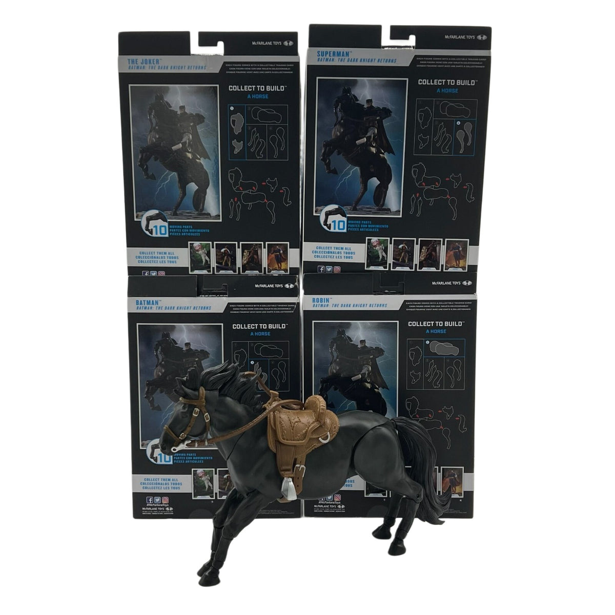 DC McFarlane Batman (Dark Knight Returns) Lot of 5 7” Action Figures Horse BAF