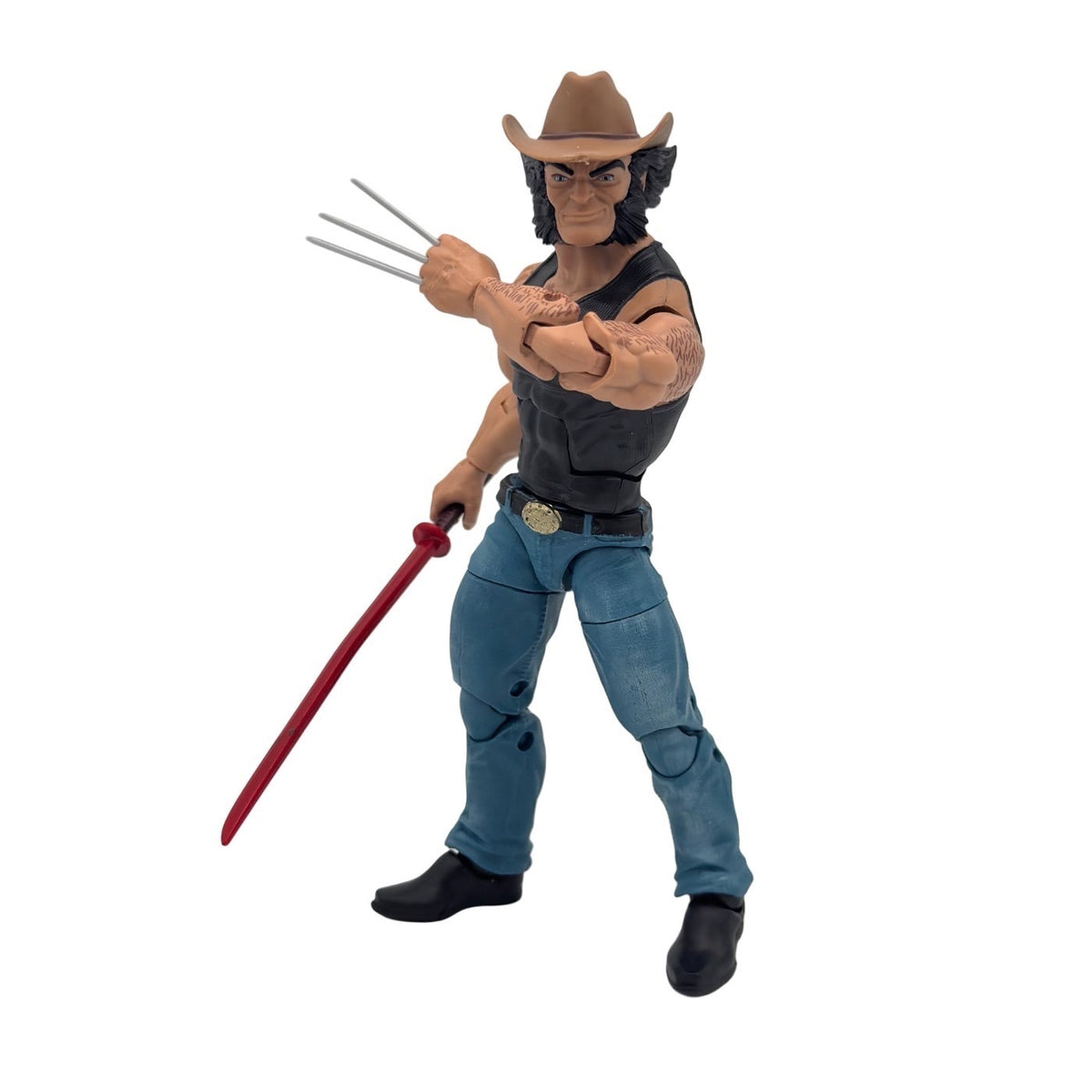 Hasbro Marvel Legends  80th Anniversary  Cowboy Logan Wolverine 6” Action Figure