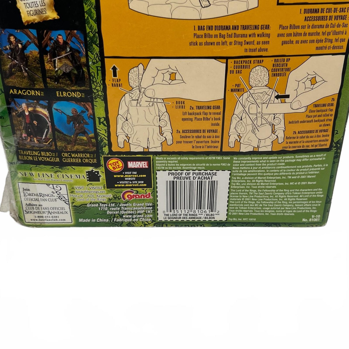 Lord of The Rings Bilbo Baggins (The Fellowship) 6” Action Figure