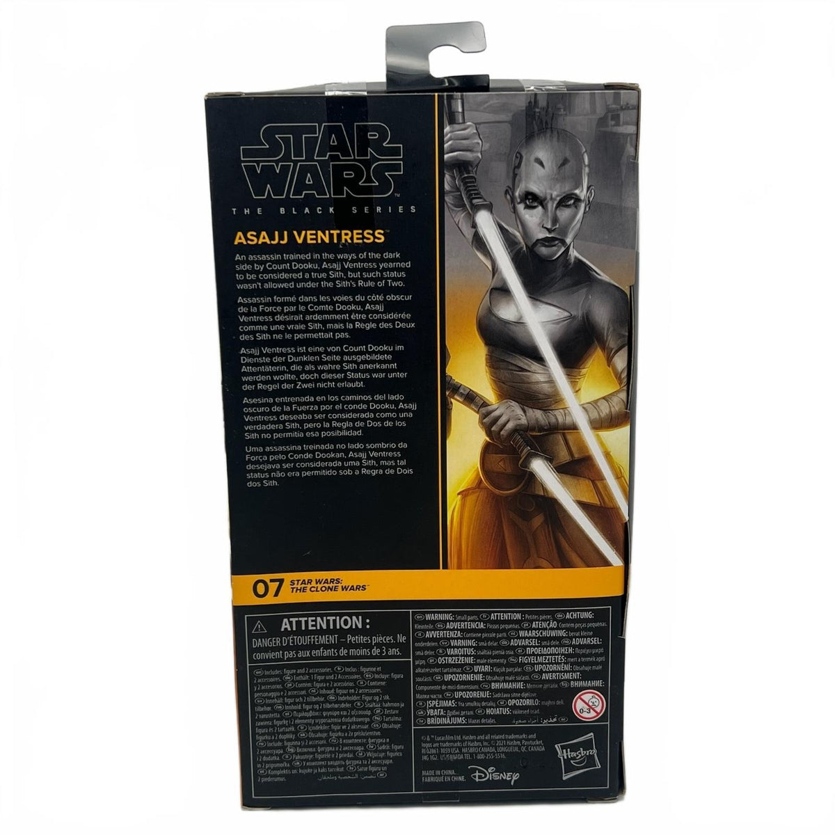 Star Wars Black Series Asajj Ventress (The Clone Wars) 6” Action Figure
