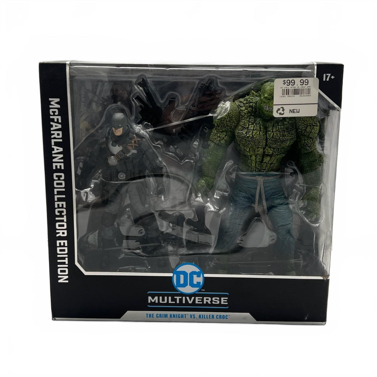 DC McFarlane The Grim Knight (Batman) Vs. Killer Croc 2 Pack 7” Action Figures