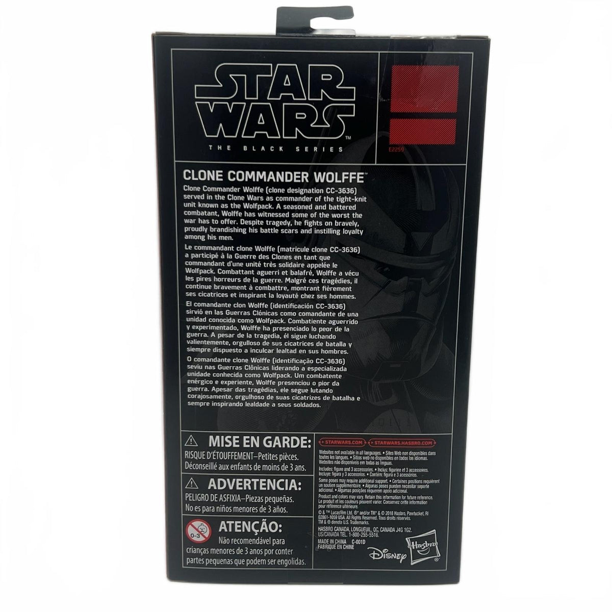 Star Wars Black Series Clone Commander Wolffe 6” Action Figure