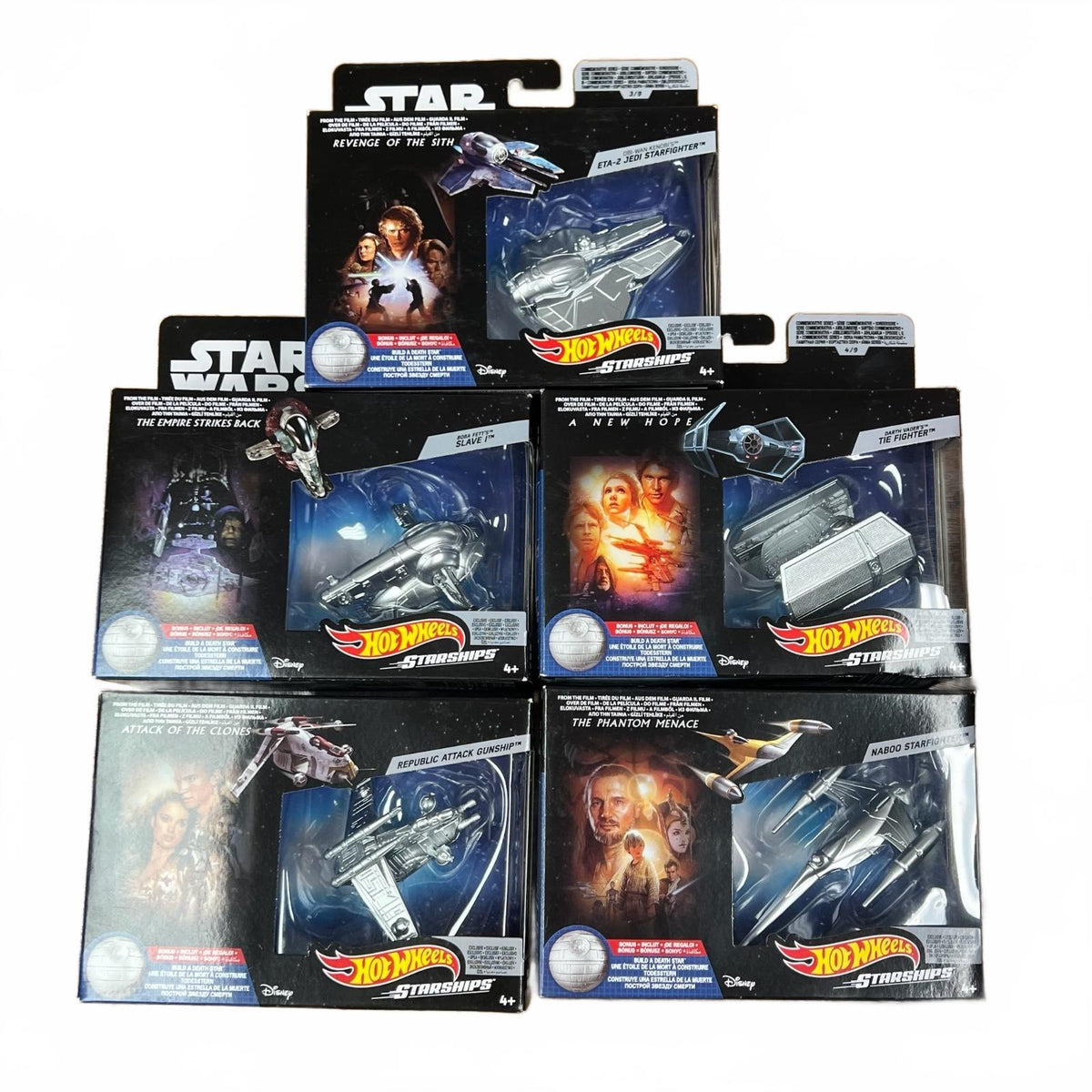 Star Wars Hot Wheels Lot of 5 (Death Star BAF)